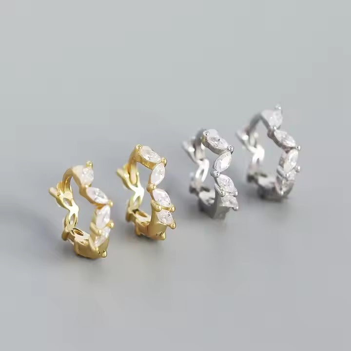 Corona Crystal Hoops