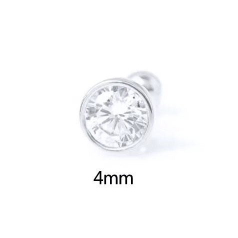 Diego 4mm Crystal Flatback Stud- Single Earring