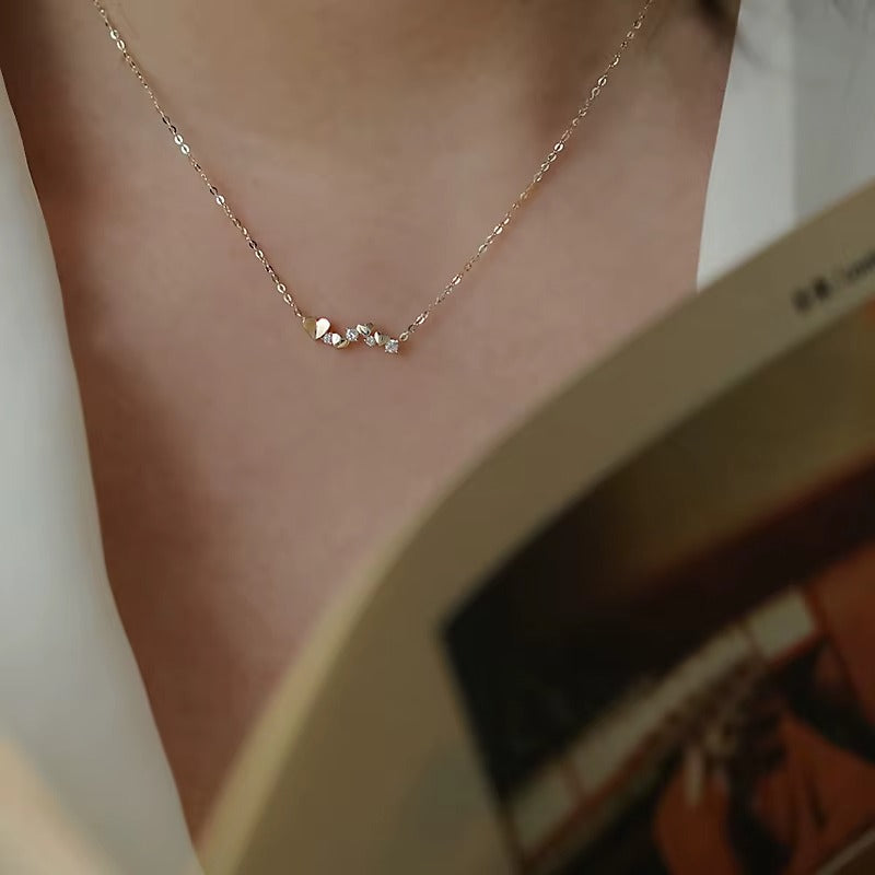 Cape Coral Wavy Crystal Pendant Necklace