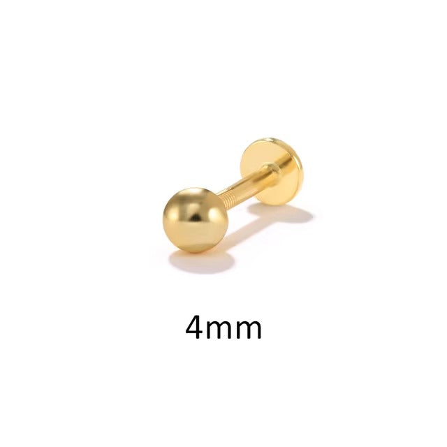 Liora Ball Screw Back Studs Earrings