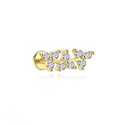 Harker Crystal Flatback Stud- Single Earring