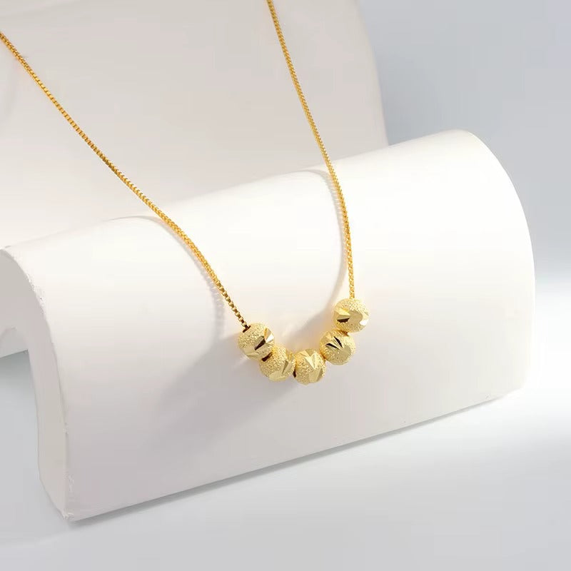 Brighton	Golden Beads Pendant Necklace