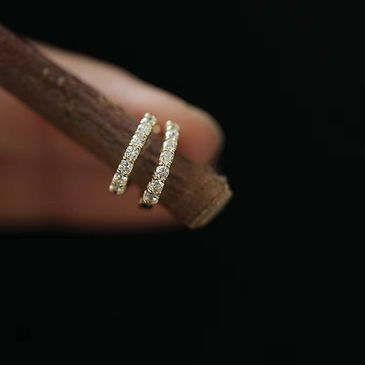 Detroit Crystal Hoops