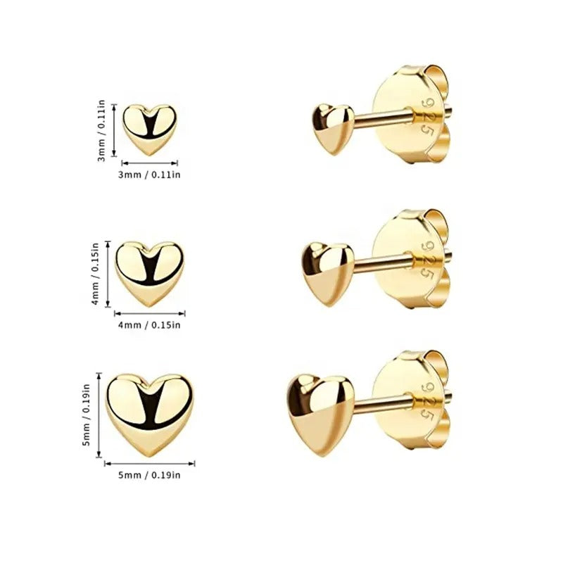 Mira 3Pc Set Studs Earrings