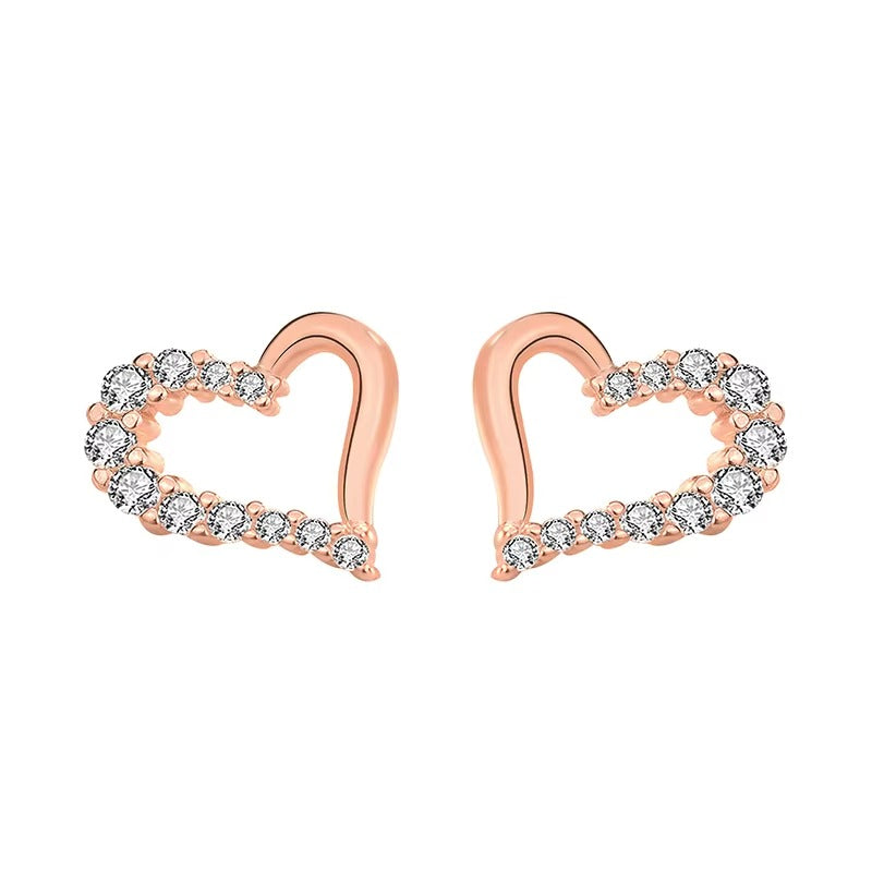 Adorn Heart Shape Studs