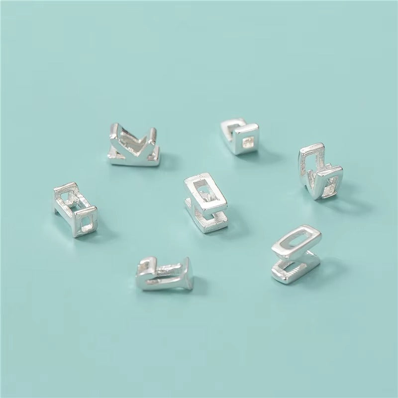 Lavish Letter Charms in Silver  for Bracelets or  Necklace