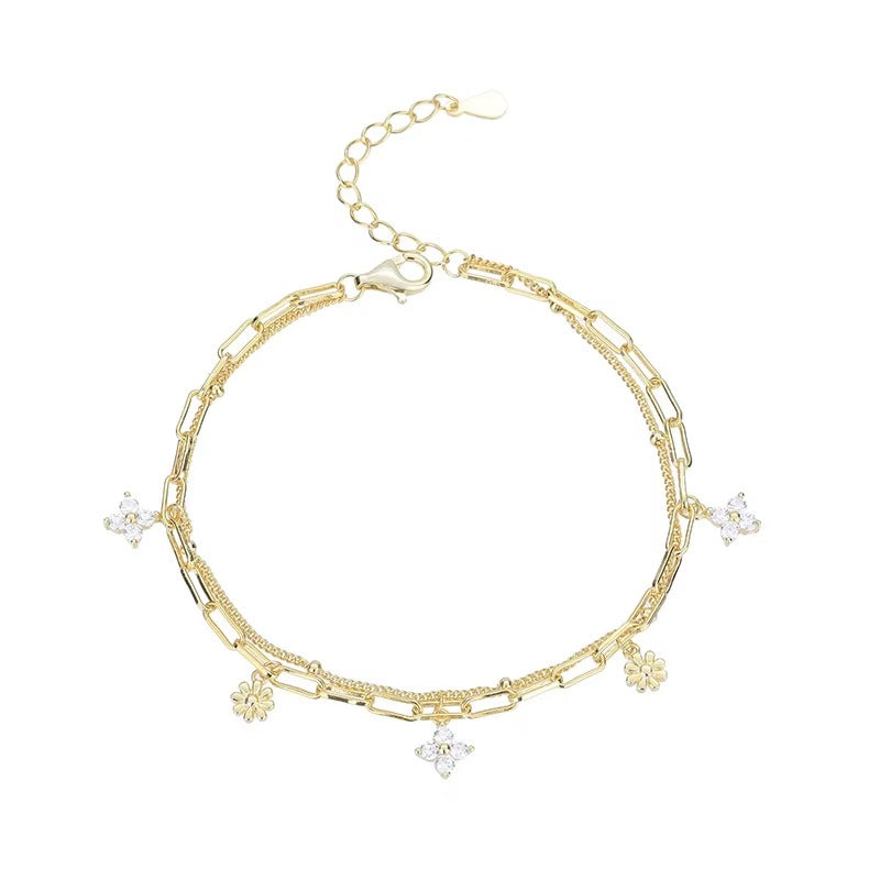 Levitta Clover Charms Double Layer	Bracelet