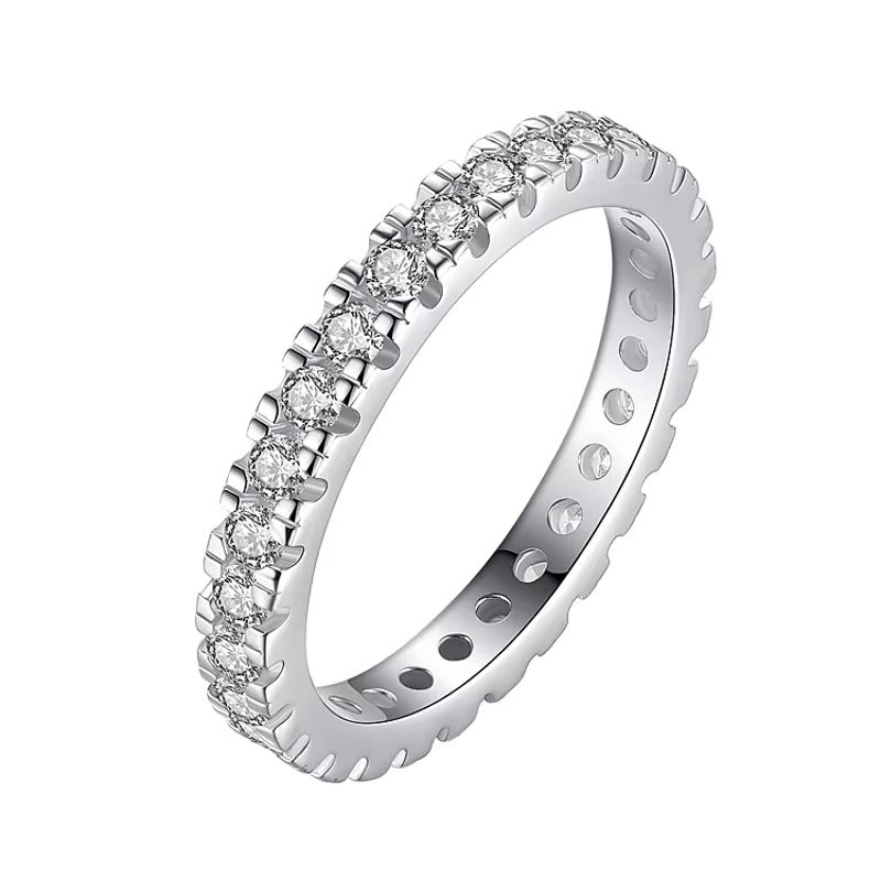 Florence	Infinite Sparkle of Moissanite Gems Adjuatable Size Band Ring