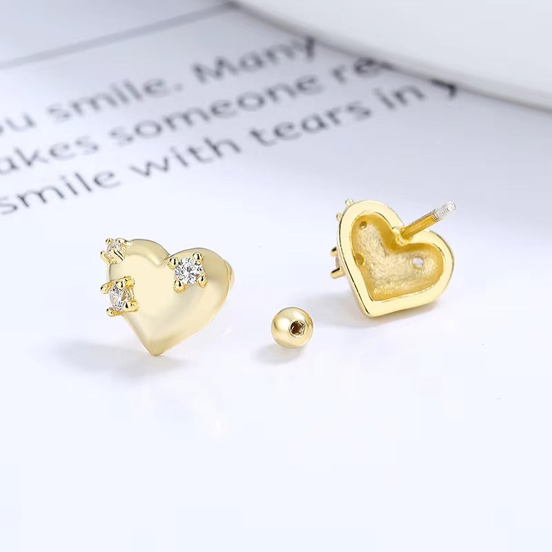 Euphoria	Puffed Heart Studs