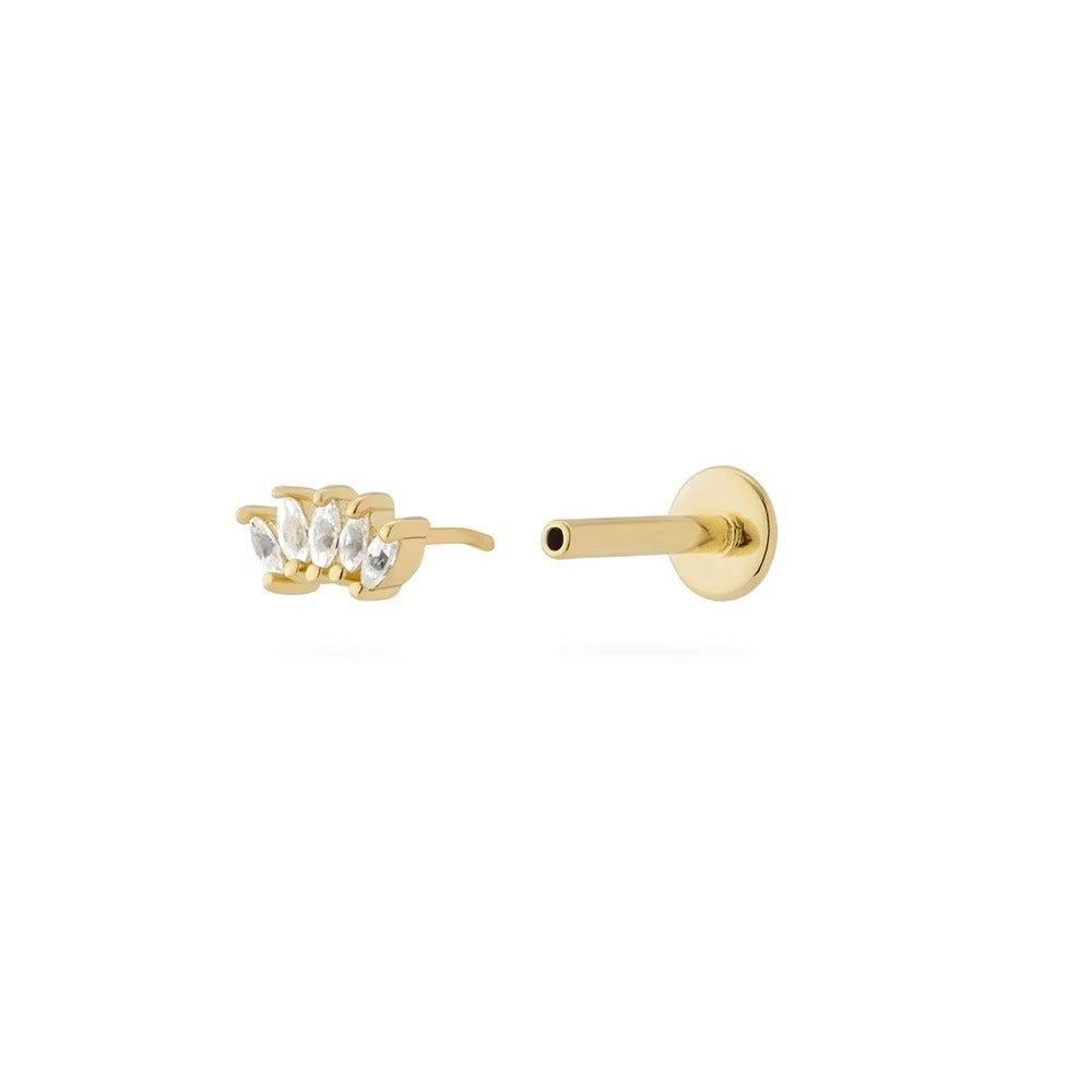 Zaya Crystal Screw Back Studs Earrings