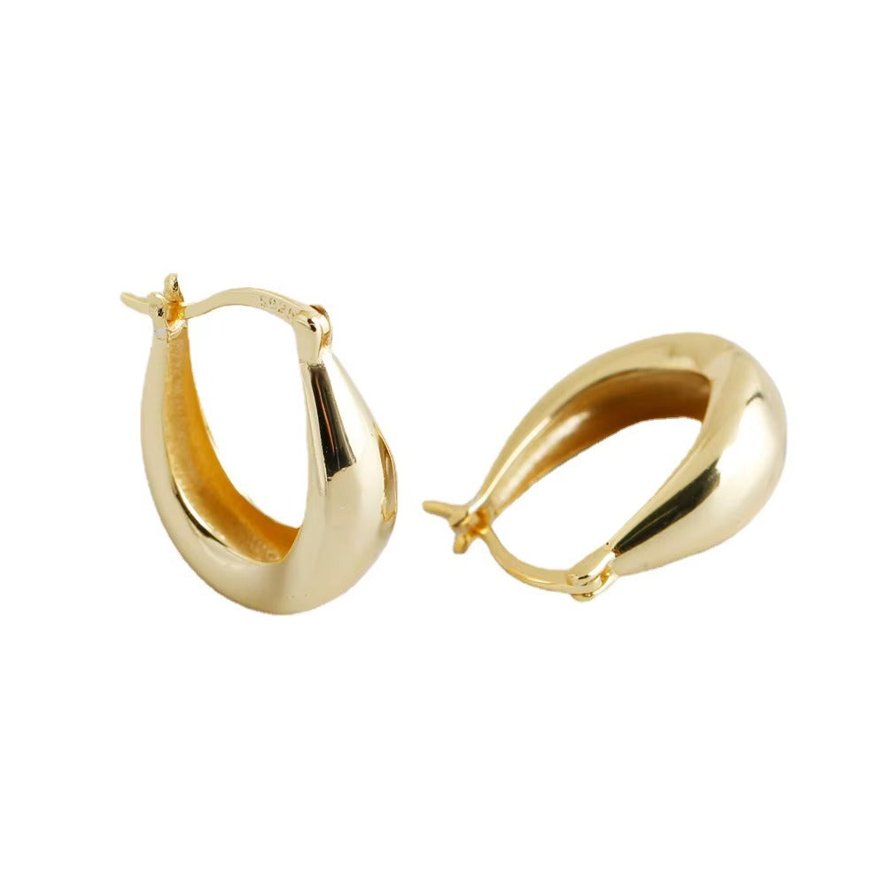 Louisa Elegant Chunky Gold Hoops