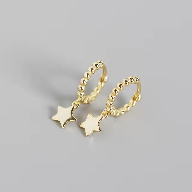 Lark Beaded Hoops Earrings