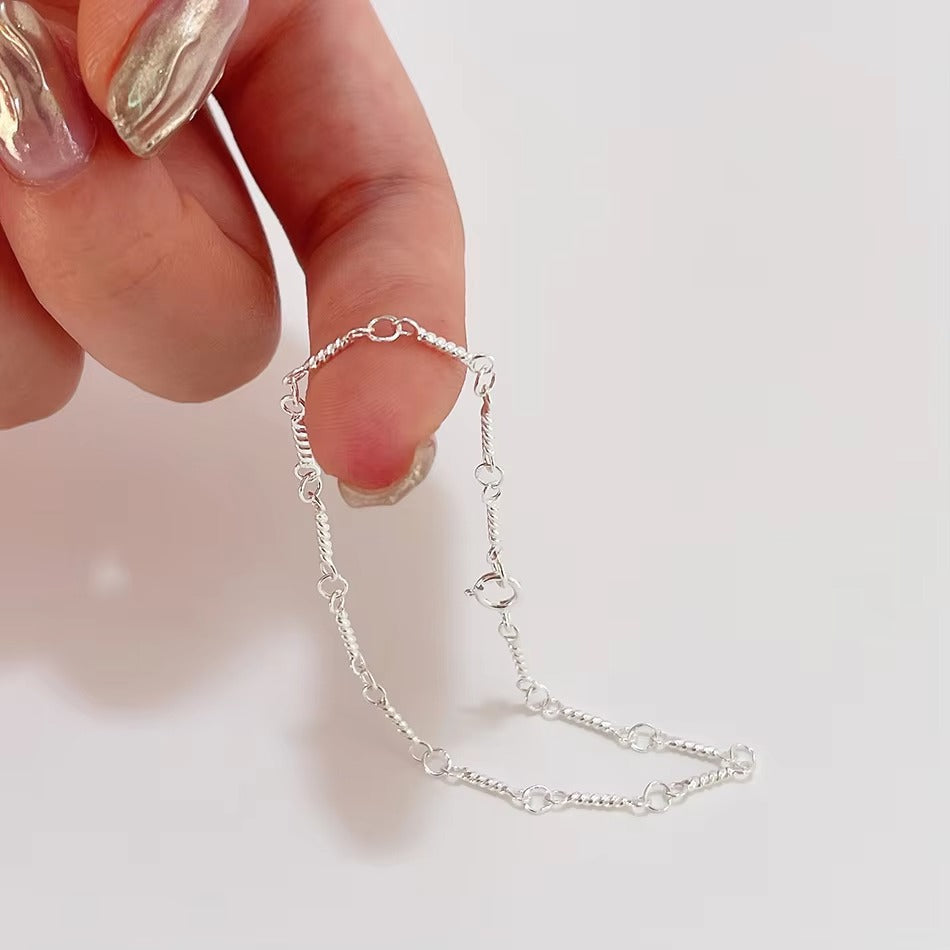 Lacey Silver Chain Bracelet