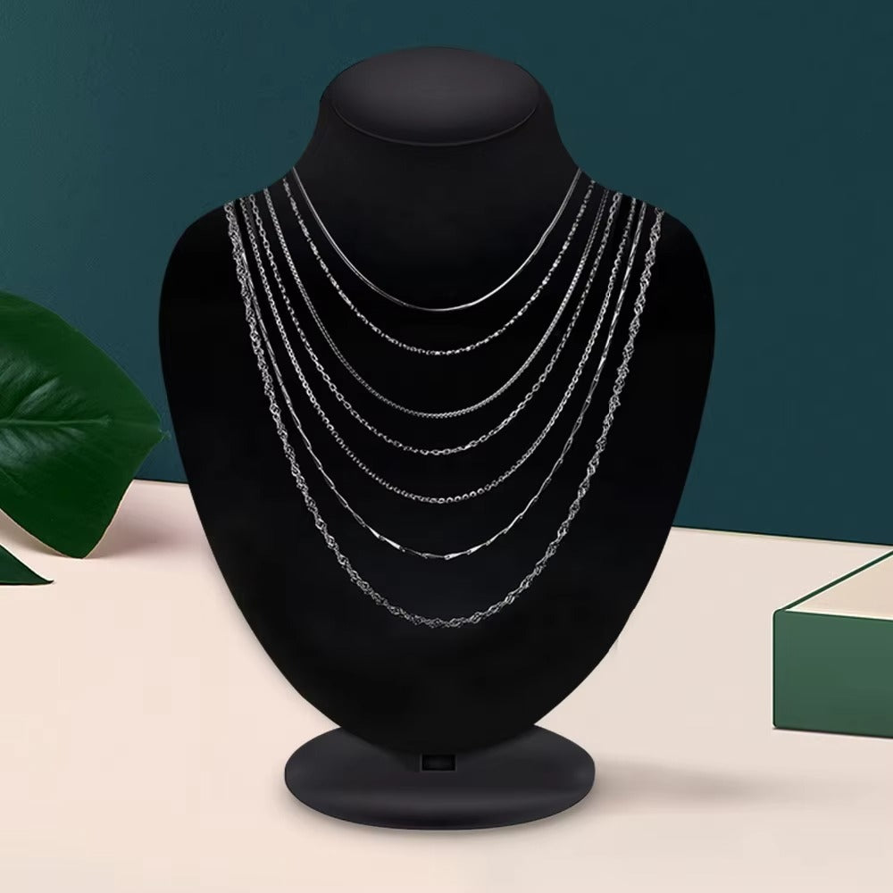 Redondo Torsion Chain Silver- 45cm + 5cm