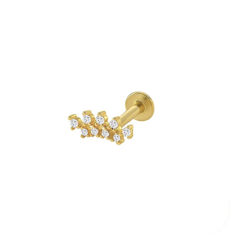 Juna Crystal Screw Back Studs Earrings