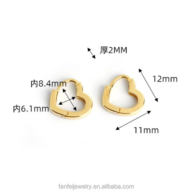 Austin Heart Shape Hoops