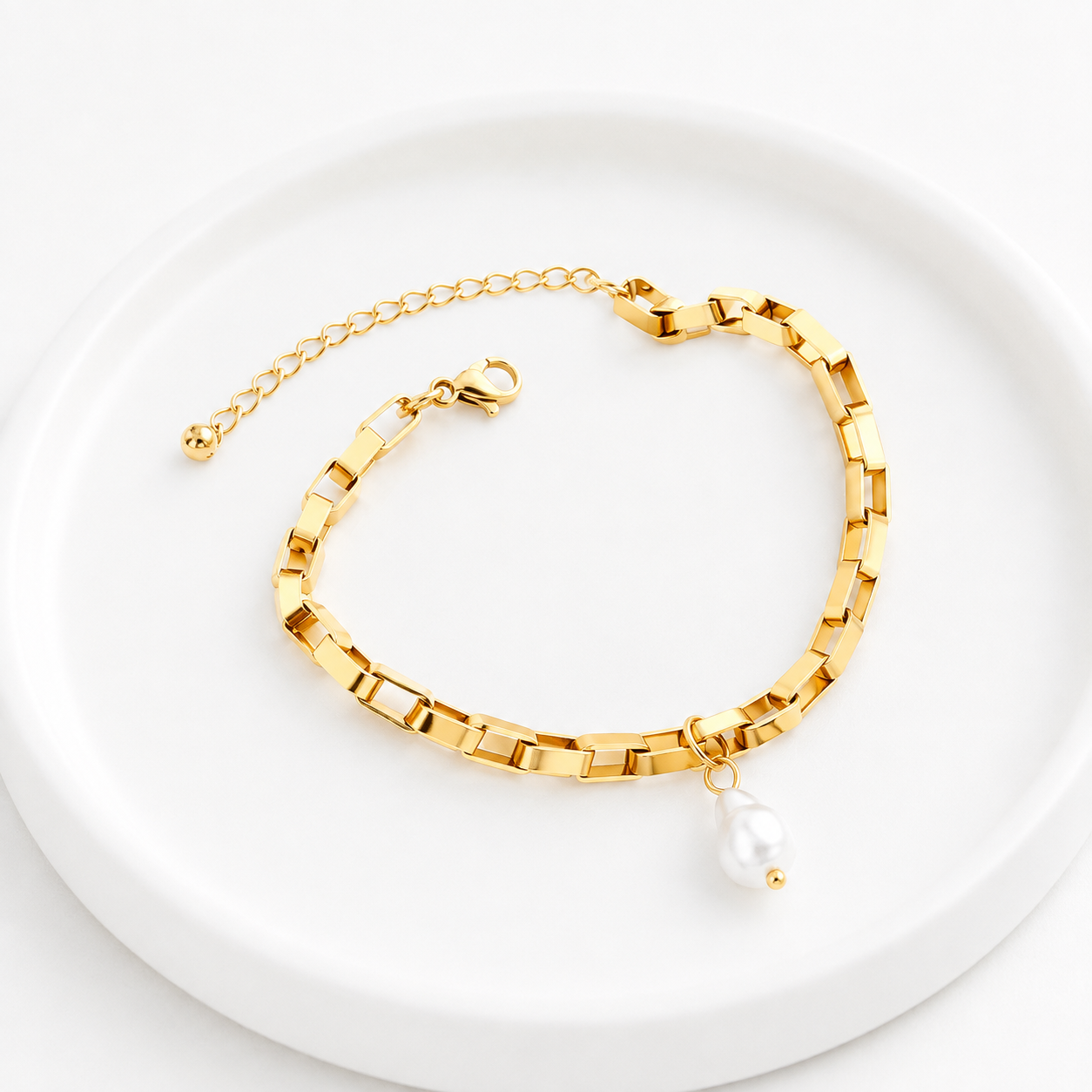 Hattie Pearl Baroque Bracelet | Waterproof 18K Gold