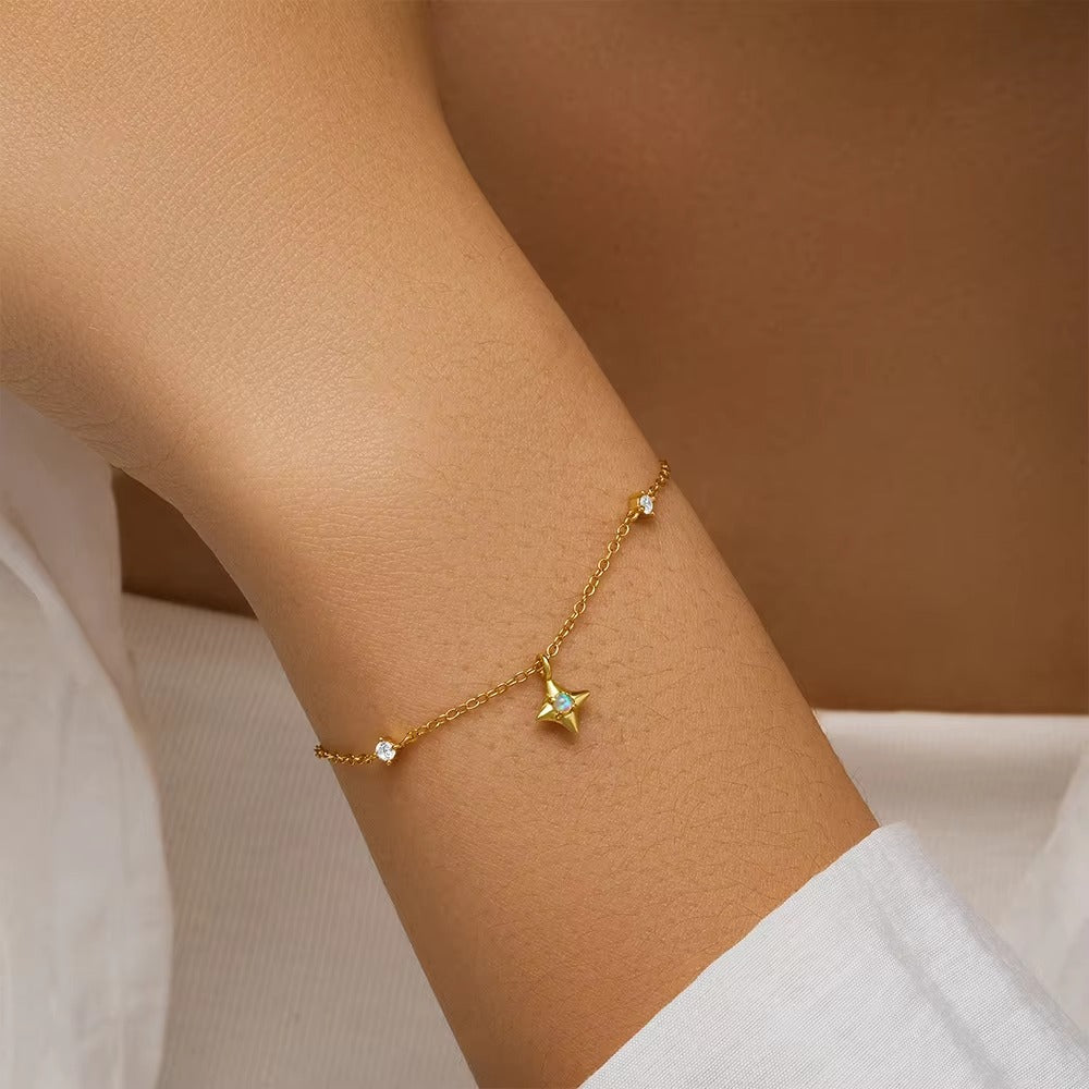 Francisco Opal Star Charm	Bracelet