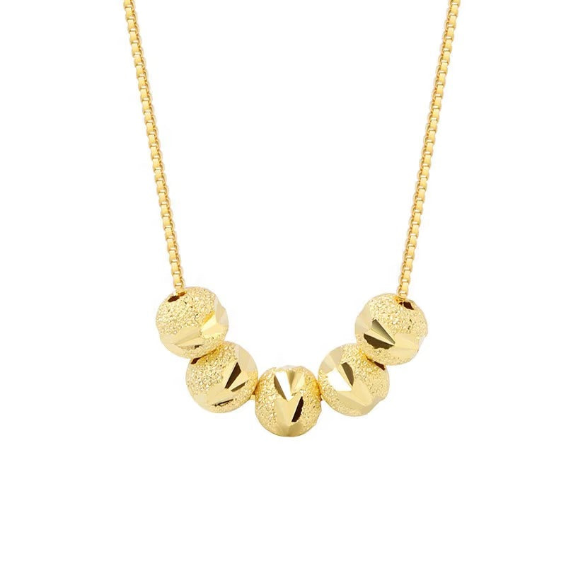 Brighton	Golden Beads Pendant Necklace