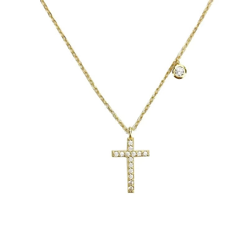 Ember Crystal Cross Necklace