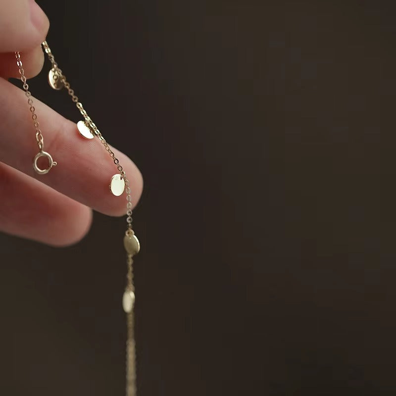 Iris Gold Disc Charms Bracelet