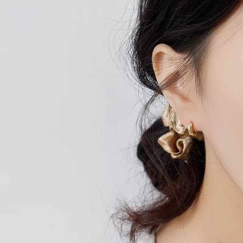 Brooki Diamond Cut Gold Hoops