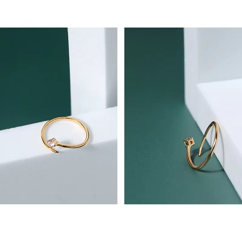 Eon	Crystal Stone	Size Adjustable Ring