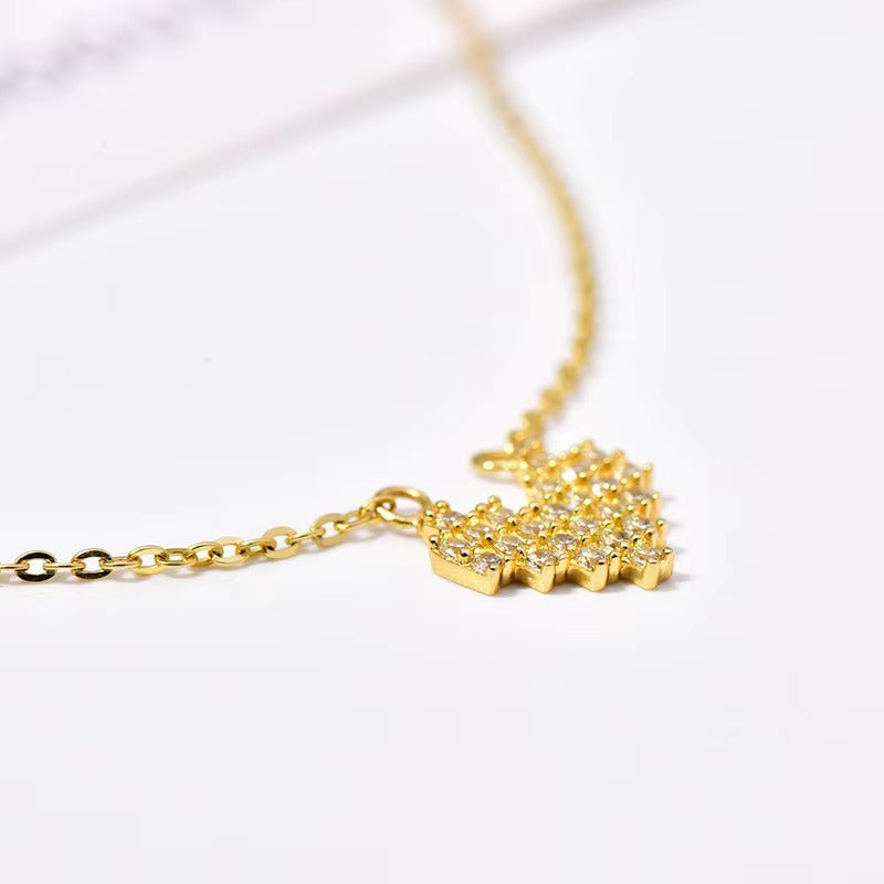 Burbank	Heart Pendant Necklace