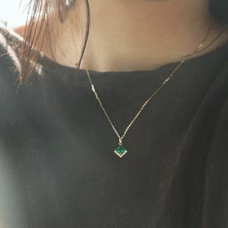 Brentwood Emerald Green Pendant Necklace