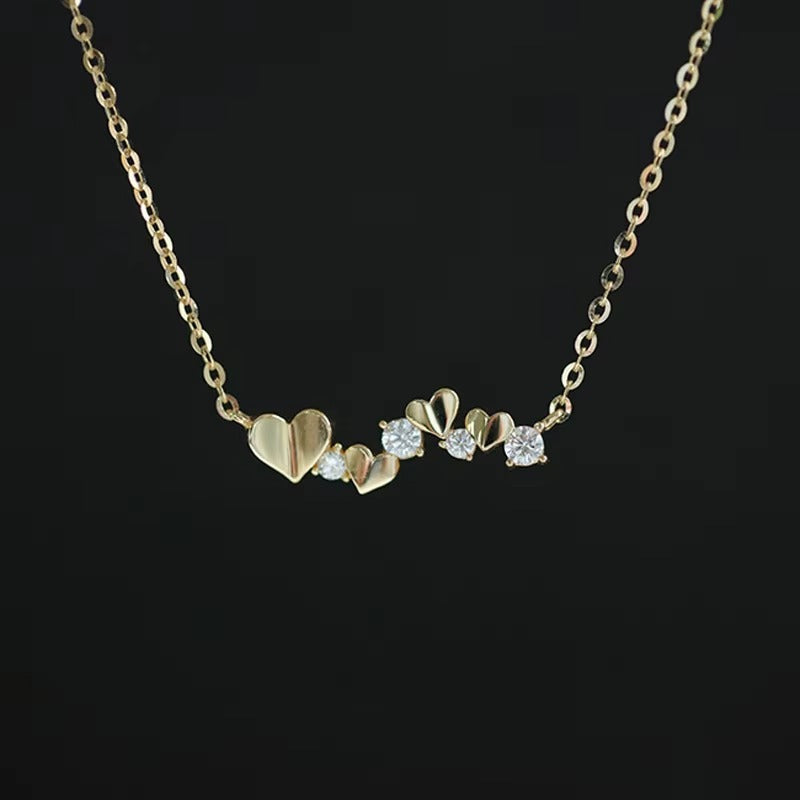 Cape Coral Wavy Crystal Pendant Necklace