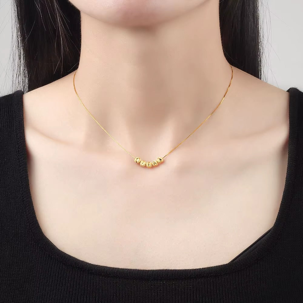 Brighton	Golden Beads Pendant Necklace