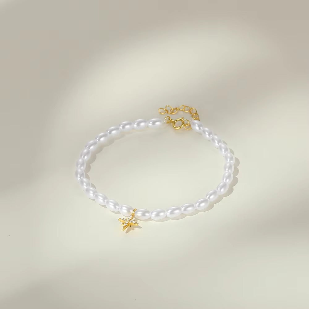 Perthy Star Rice Pearls Bracelet