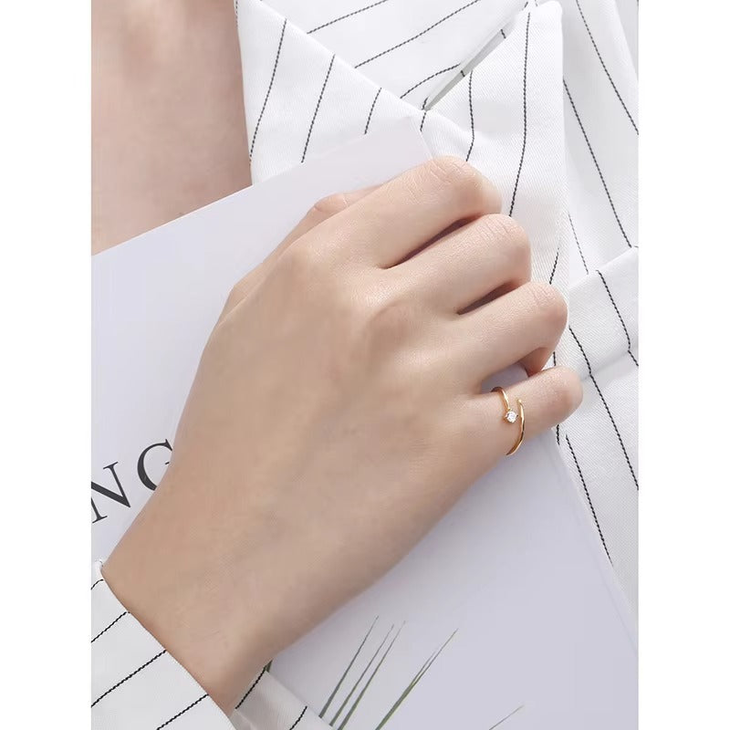 Eon	Crystal Stone	Size Adjustable Ring