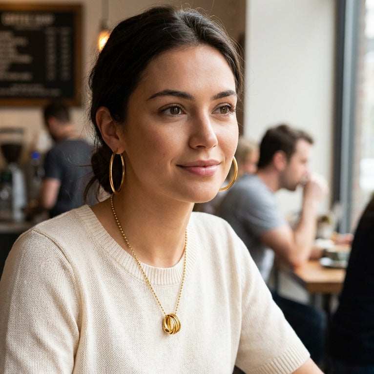 Prema Hoops | Waterproof 18K Gold 20mm To 70mm