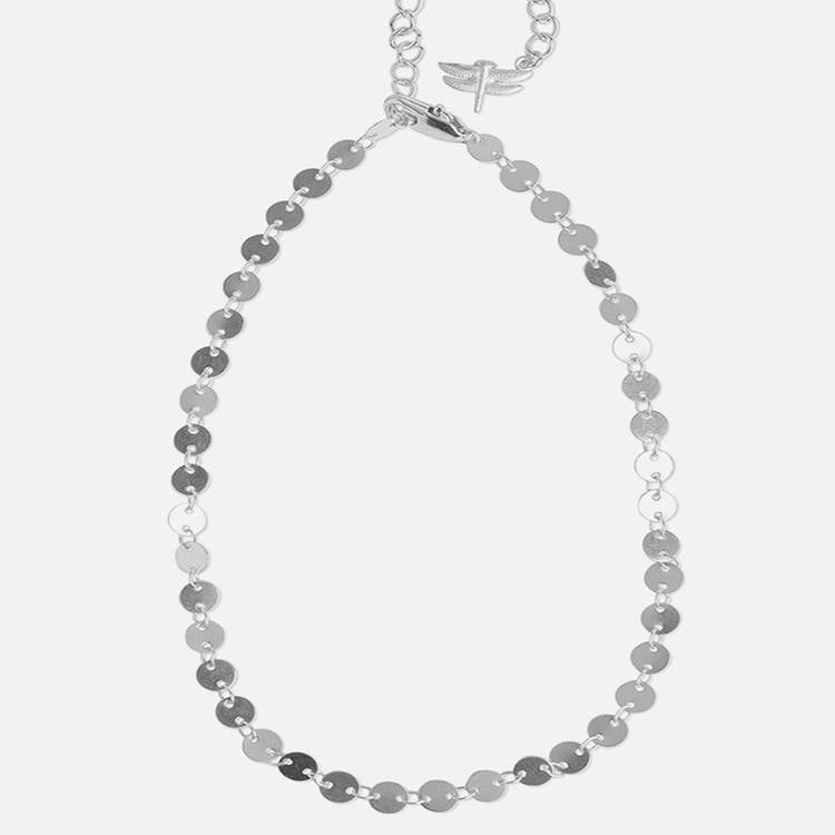 Faye Round Link Necklace | Waterproof Silver