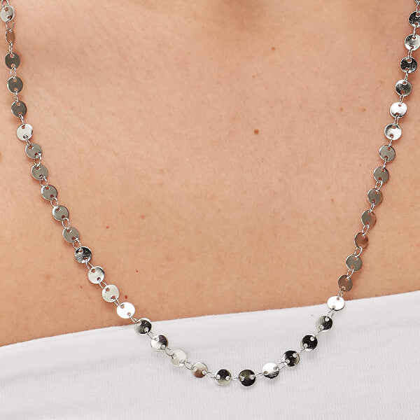 Faye Round Link Necklace | Waterproof Silver