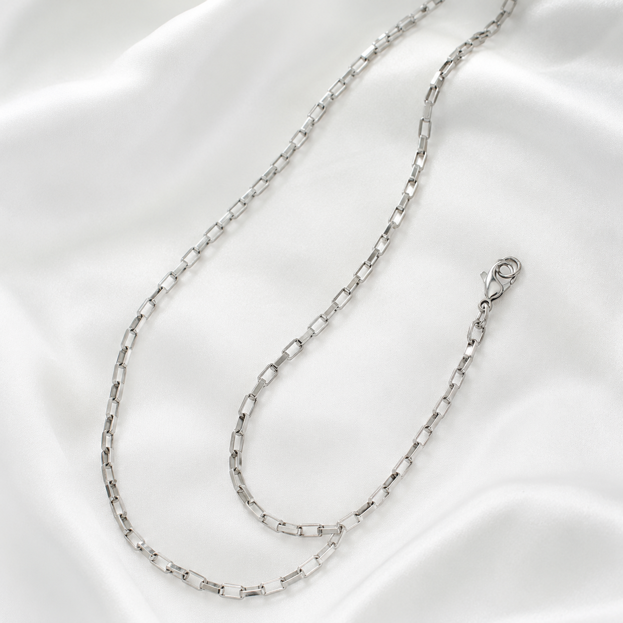 Selly 4mm Paperclip Chain Necklace | Waterproof 18k Gold & Silver