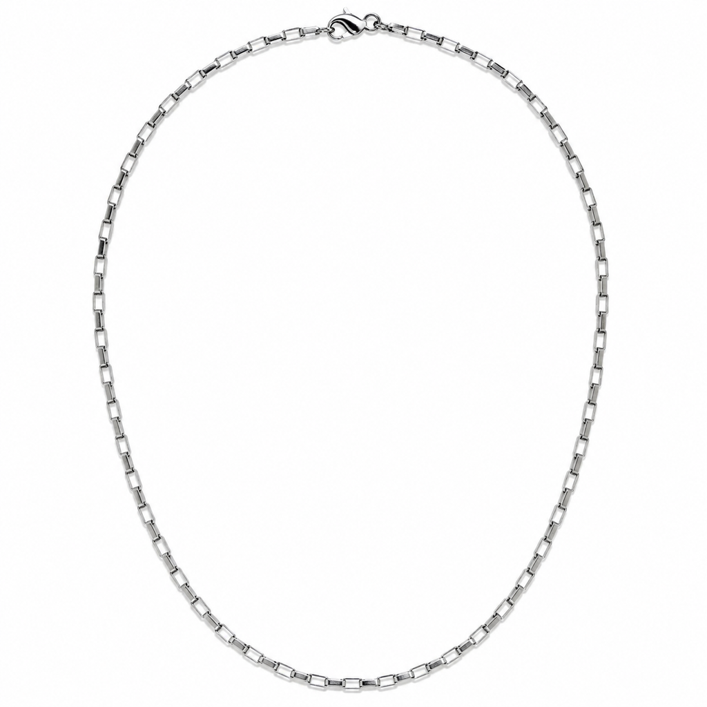 Selly 4mm Paperclip Chain Necklace | Waterproof 18k Gold & Silver