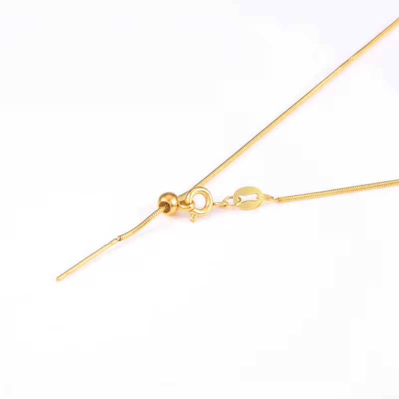 Orla 1mm Snake Chain Necklace  | Waterproof 18k Gold