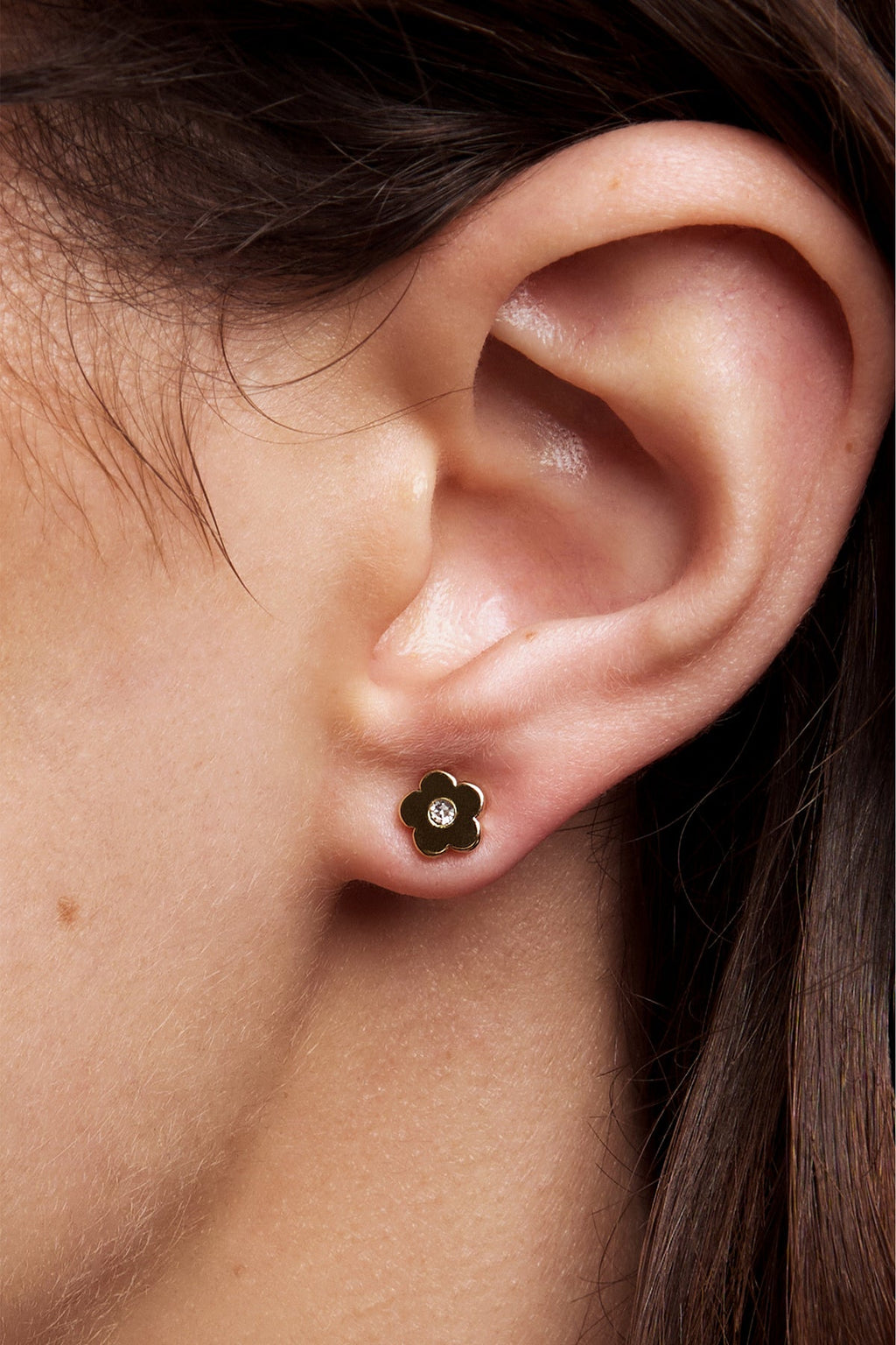 Aria Daisy Studs | Waterproof 18k Gold & Silver
