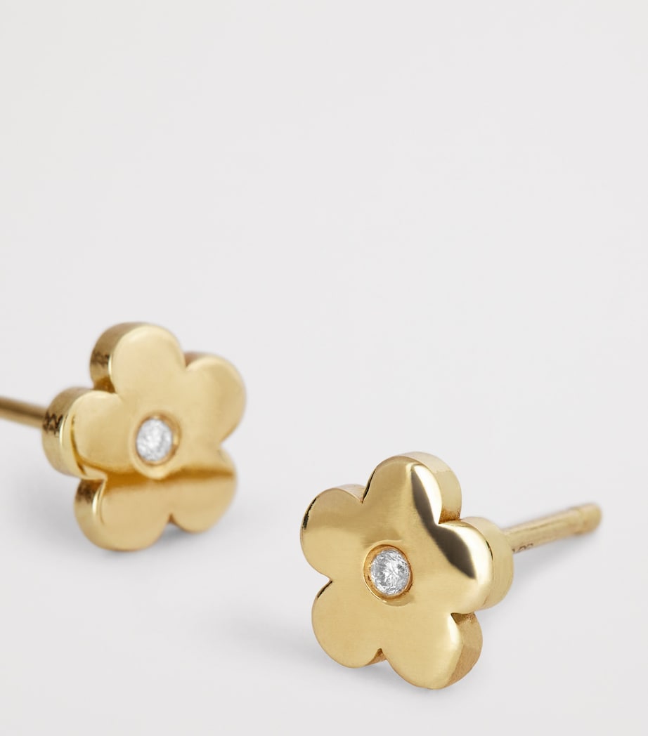 Aria Daisy Studs | Waterproof 18k Gold & Silver