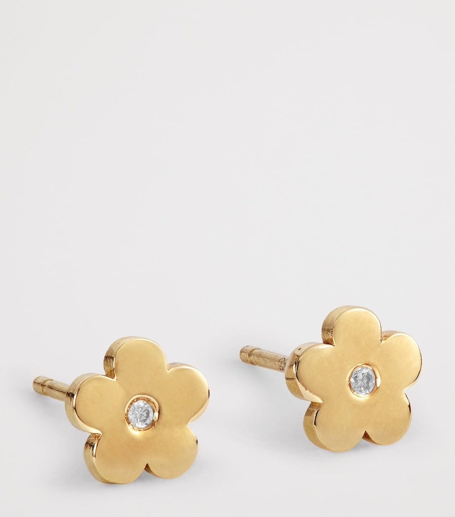 Aria Daisy Studs | Waterproof 18k Gold & Silver