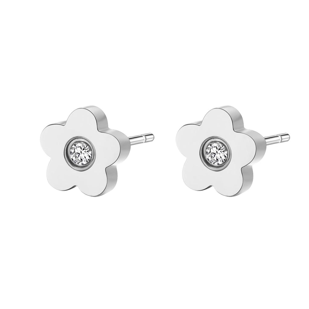 Aria Daisy Studs | Waterproof 18k Gold & Silver