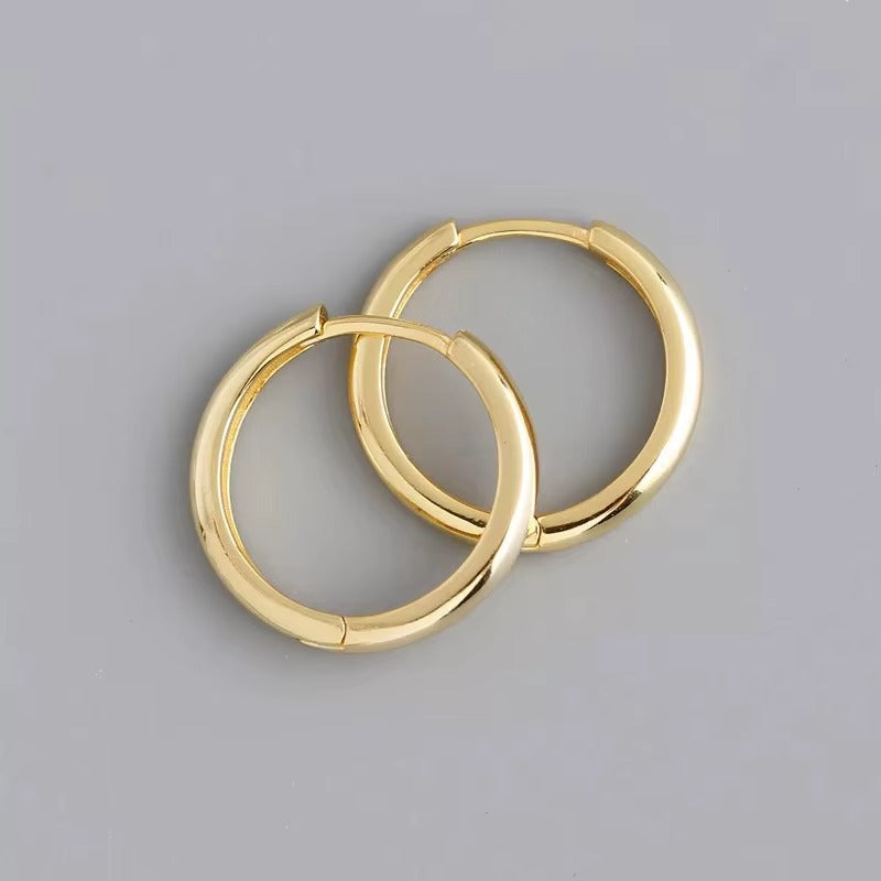 Hope 10mm Hoops Earrings Gold