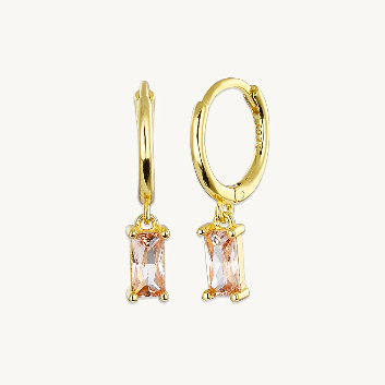 Bliss Champagne Baguette Hoops