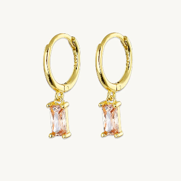 Bliss Champagne Baguette Hoops