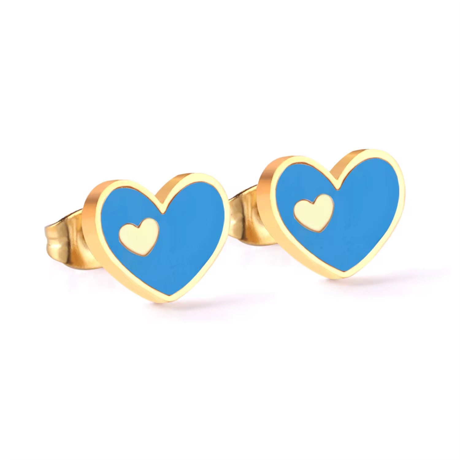 Jora Heart in Heart | Waterproof 18k Gold - 4 Colors