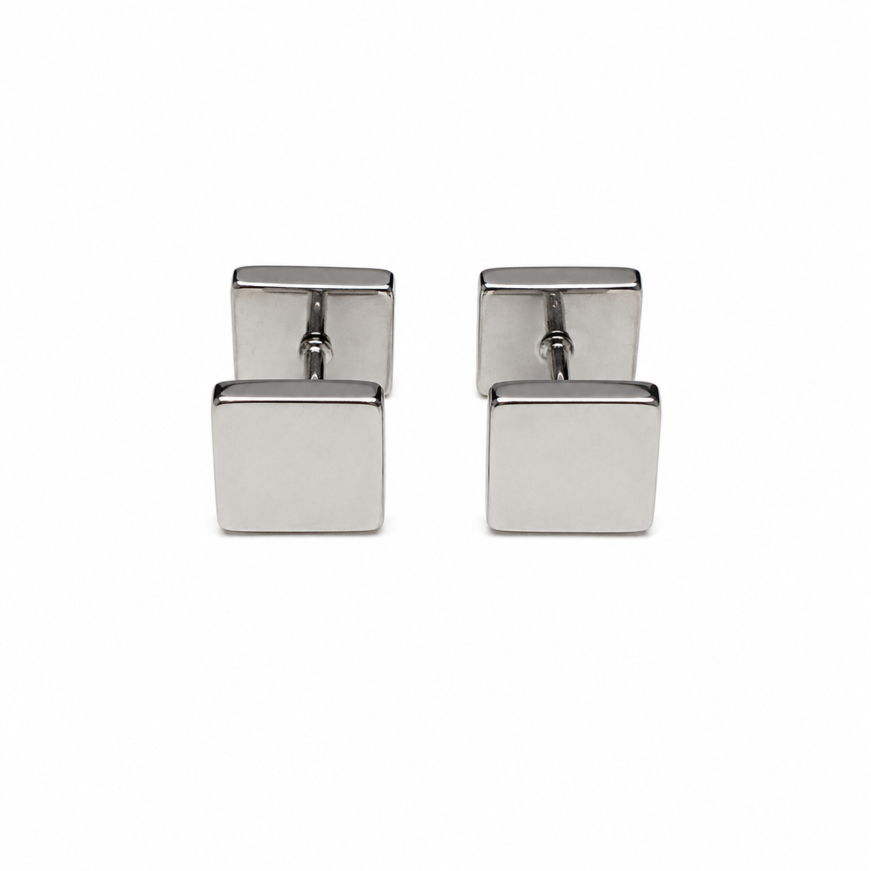 Anna Square Comfort Back Studs | Waterproof 18k Gold & Silver