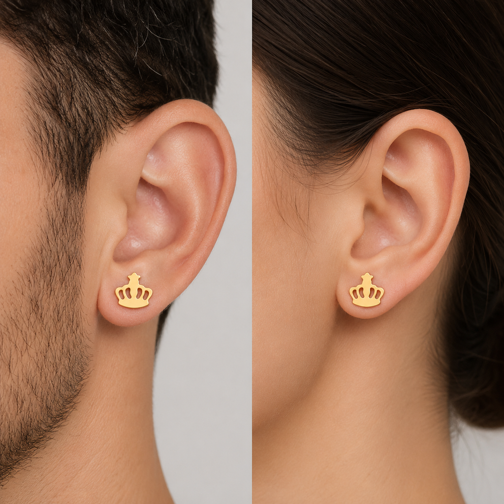 Penelope Royal Crown | Waterproof 18k Gold & Silver