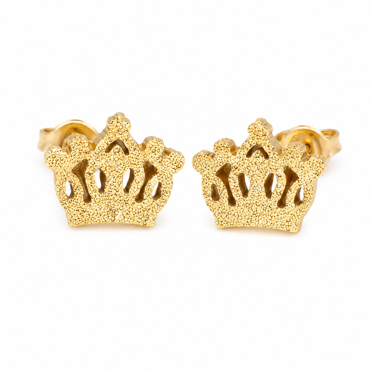 Raina Frosted Crown | Waterproof 18k Gold & Silver